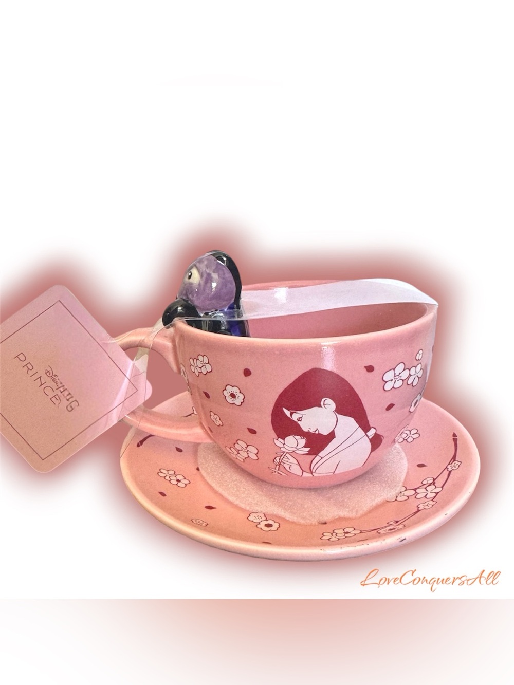 Disney Princess Mulan Cri-Kee Floral Tea Cup & Saucer